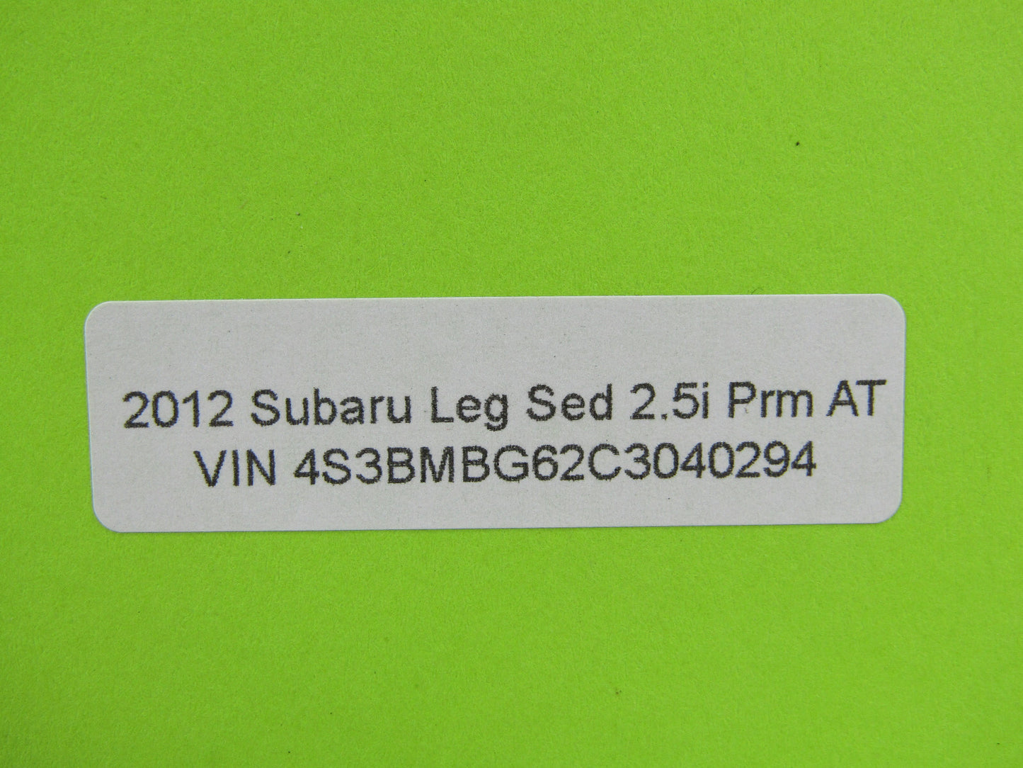 2010-2014 Subaru Legacy Sedan Rear Right Interior Door Handle OEM