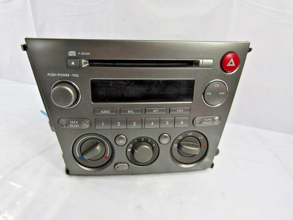 2005-06 Subaru Legacy Outback MP3 WMA Radio Manual Climate Bezel 86201AG64A OEM
