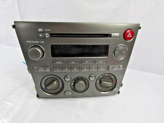 2005-06 Subaru Legacy Outback MP3 WMA Radio Manual Climate Bezel 86201AG64A OEM