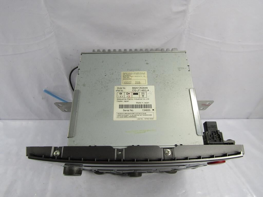 2005-06 Subaru Legacy Outback MP3 WMA Radio Manual Climate Bezel 86201AG64A OEM