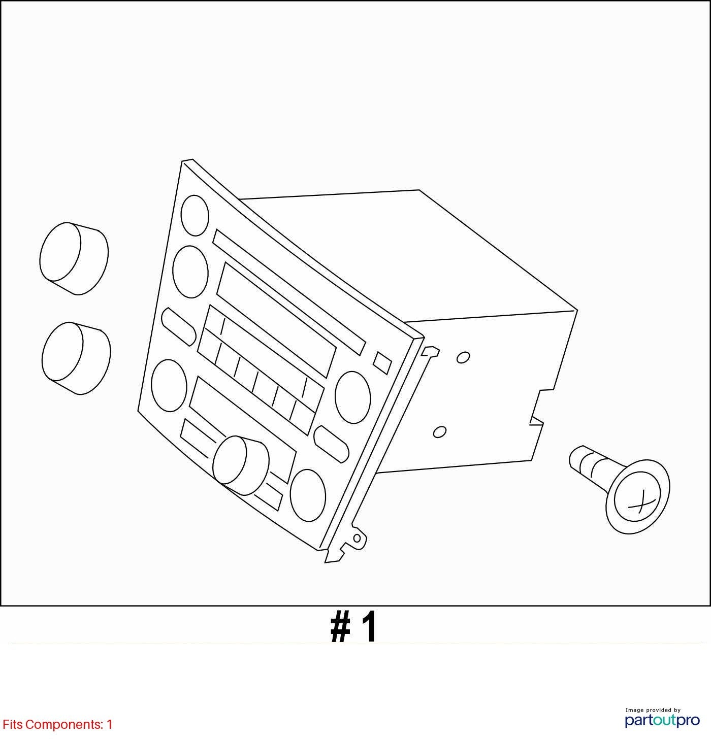 2005-06 Subaru Legacy Outback MP3 WMA Radio Manual Climate Bezel 86201AG64A OEM