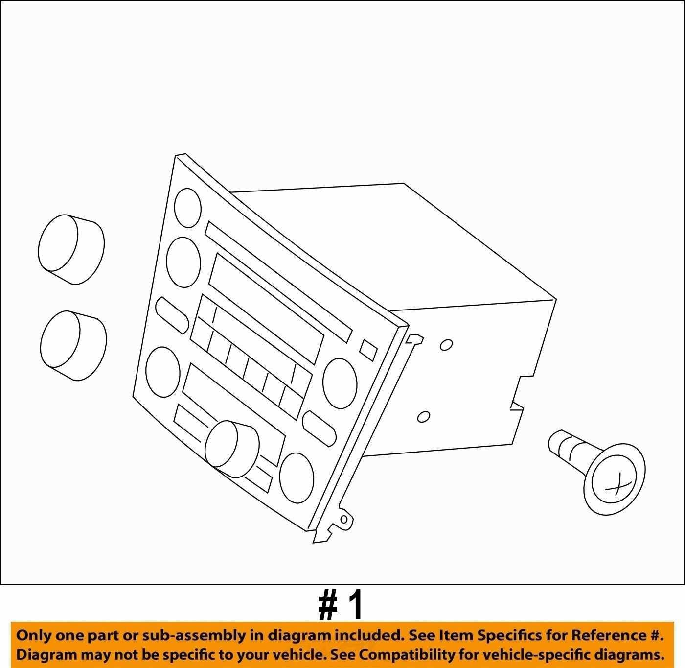 2005-06 Subaru Legacy Outback MP3 WMA Radio Manual Climate Bezel 86201AG64A OEM