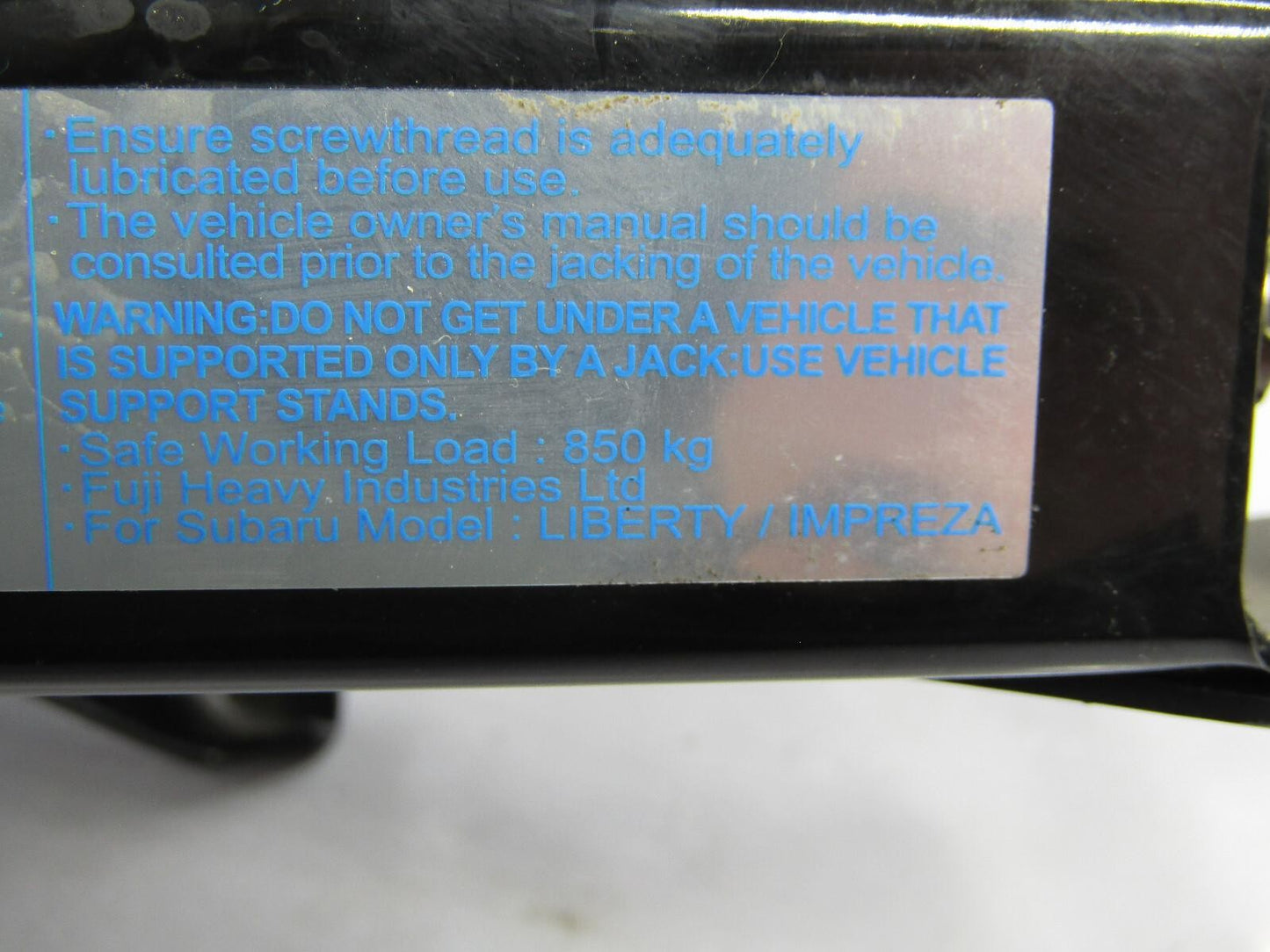 2008-2010 Subaru Impreza Wagon Emergency Spare Tire Scissor Floor Jack Lift OEM