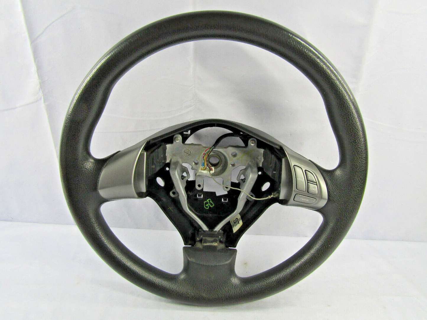 2008-2010 Subaru Impreza Steering Wheel with Cruise Control Black and Silver OEM