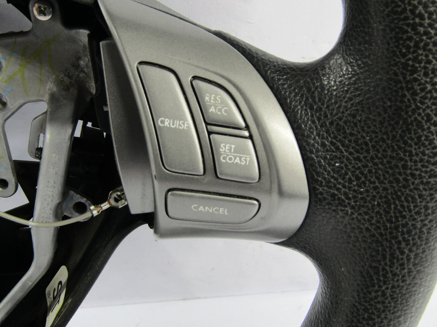 2008-2010 Subaru Impreza Steering Wheel with Cruise Control Black and Silver OEM