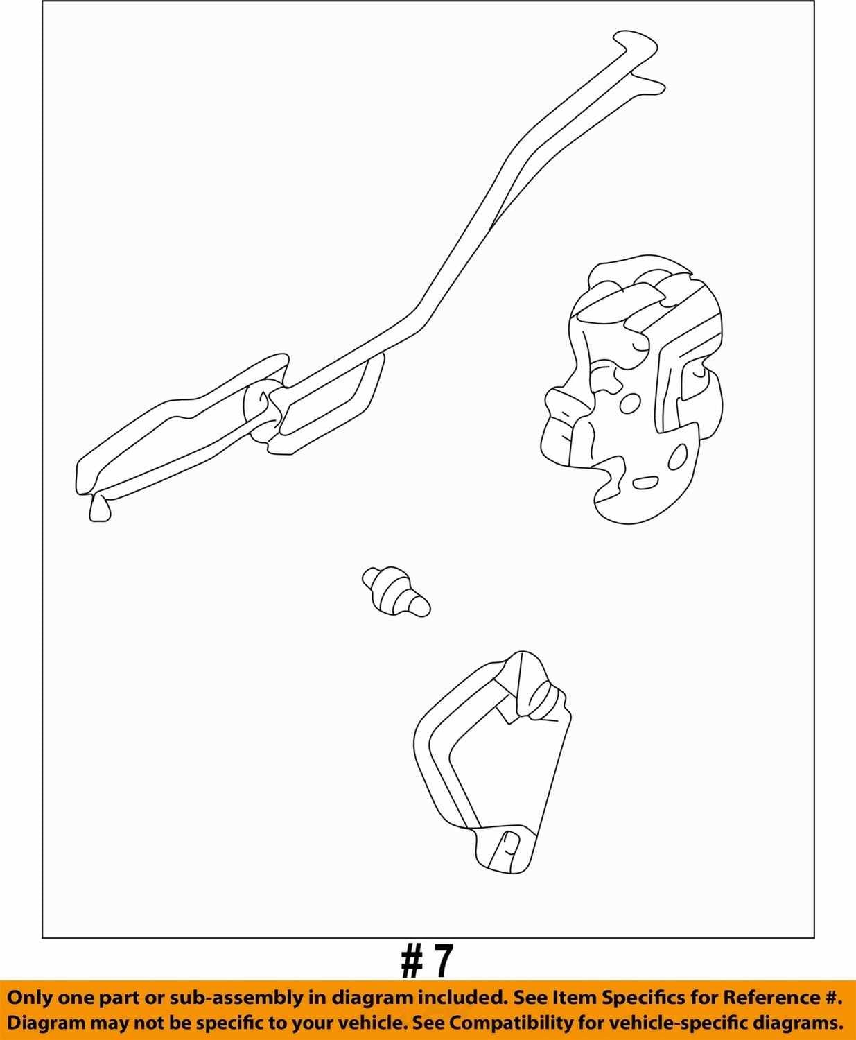 2002-2007 Subaru Impreza Left Rear Door Latch Lock Actuator OEM