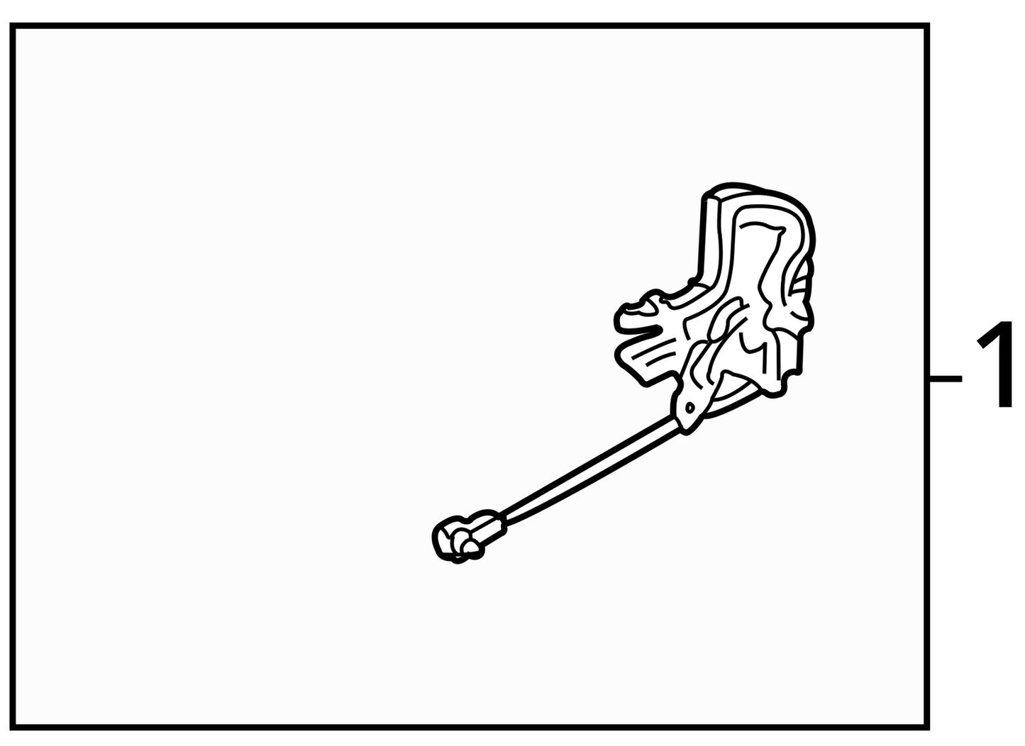 2001-2007 Toyota Sequoia Front Right Door Latch Lock Actuator OEM