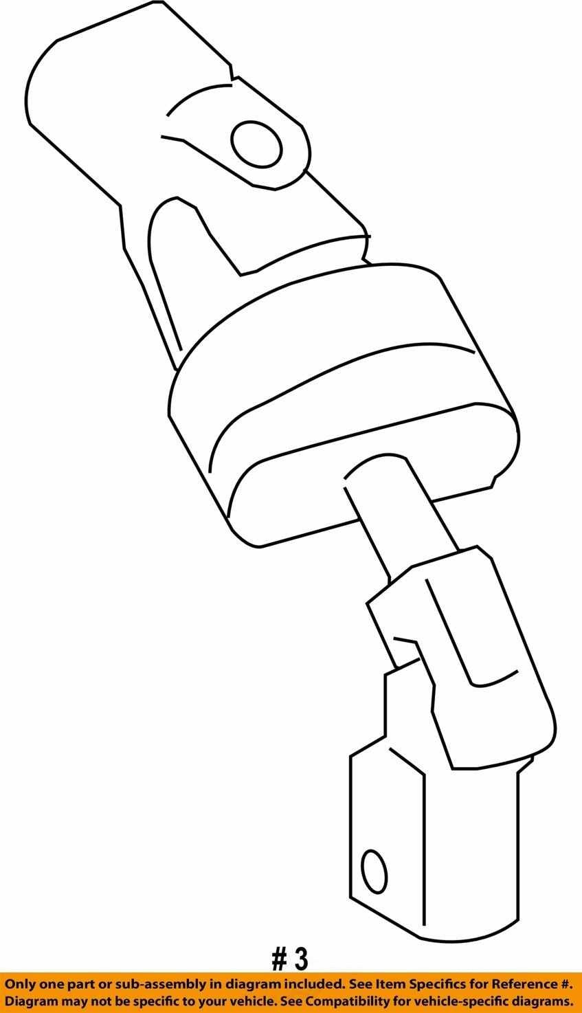 2014-2018 Subaru Forester Steering Shaft Universal Joint Knuckle 34170SG050 OEM