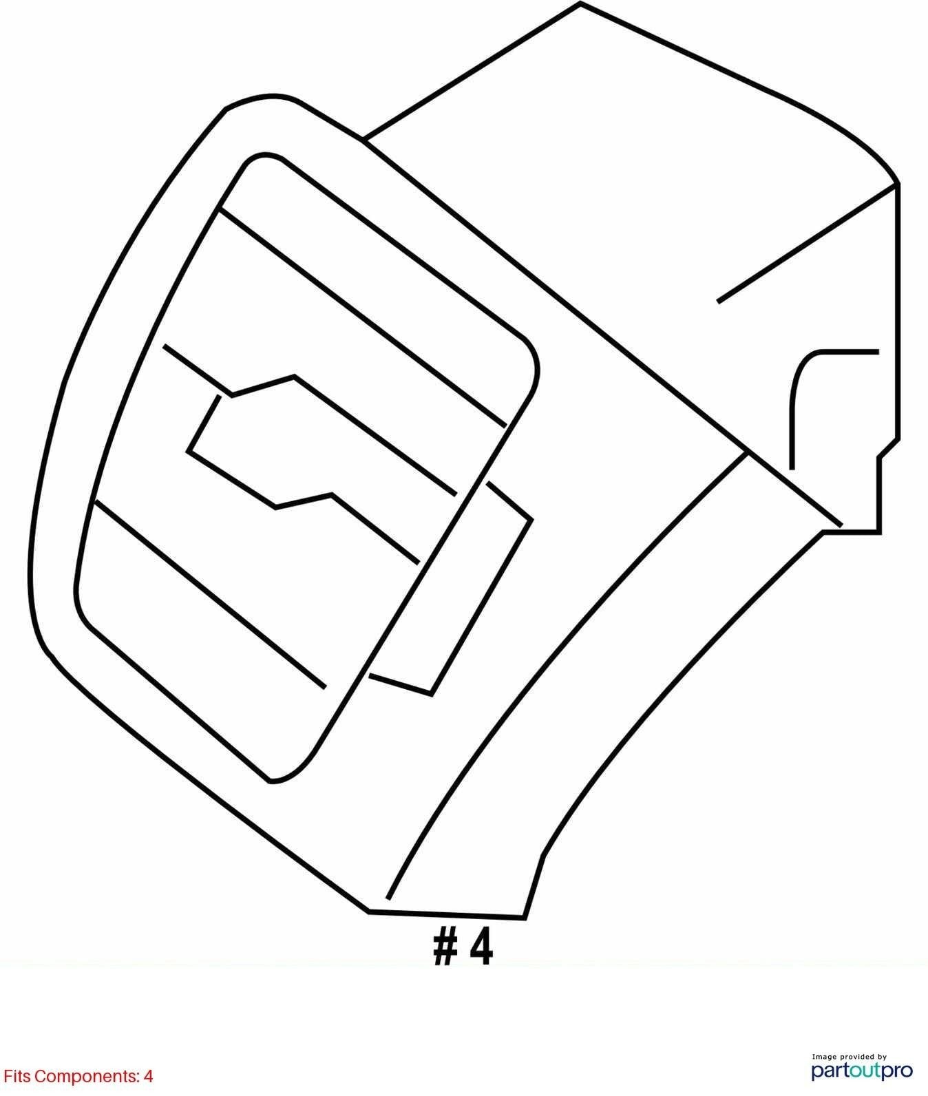 2007-2009 Subaru Legacy Outback Right Dashboard Air Vent OEM