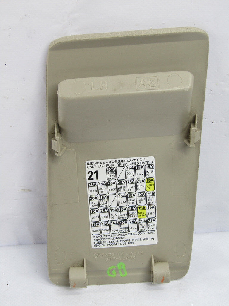 2005-2009 Subaru Outback Beige Dashboard Interior Fuse with Fuse Map Cover OEM