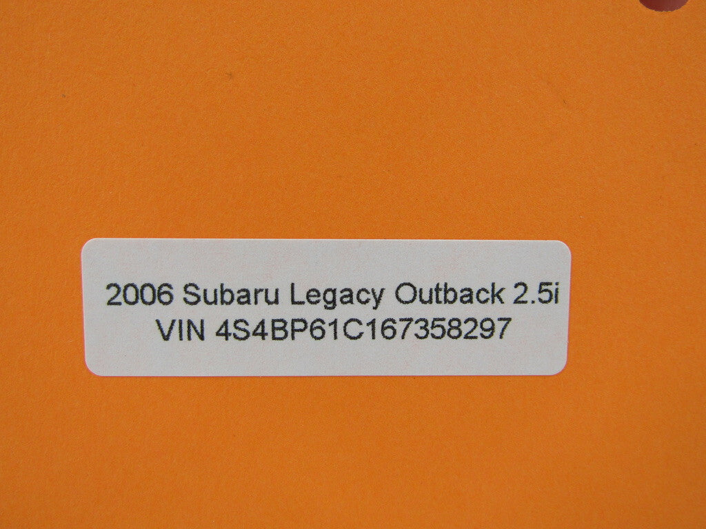 2005-2009 Subaru Outback Beige Dashboard Interior Fuse with Fuse Map Cover OEM