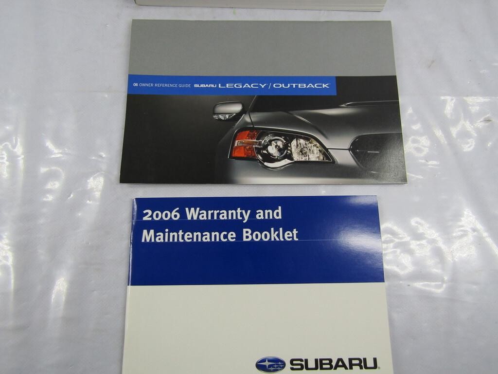 2006 Subaru Legacy Outback Owner's Manual Guide with Case OEM