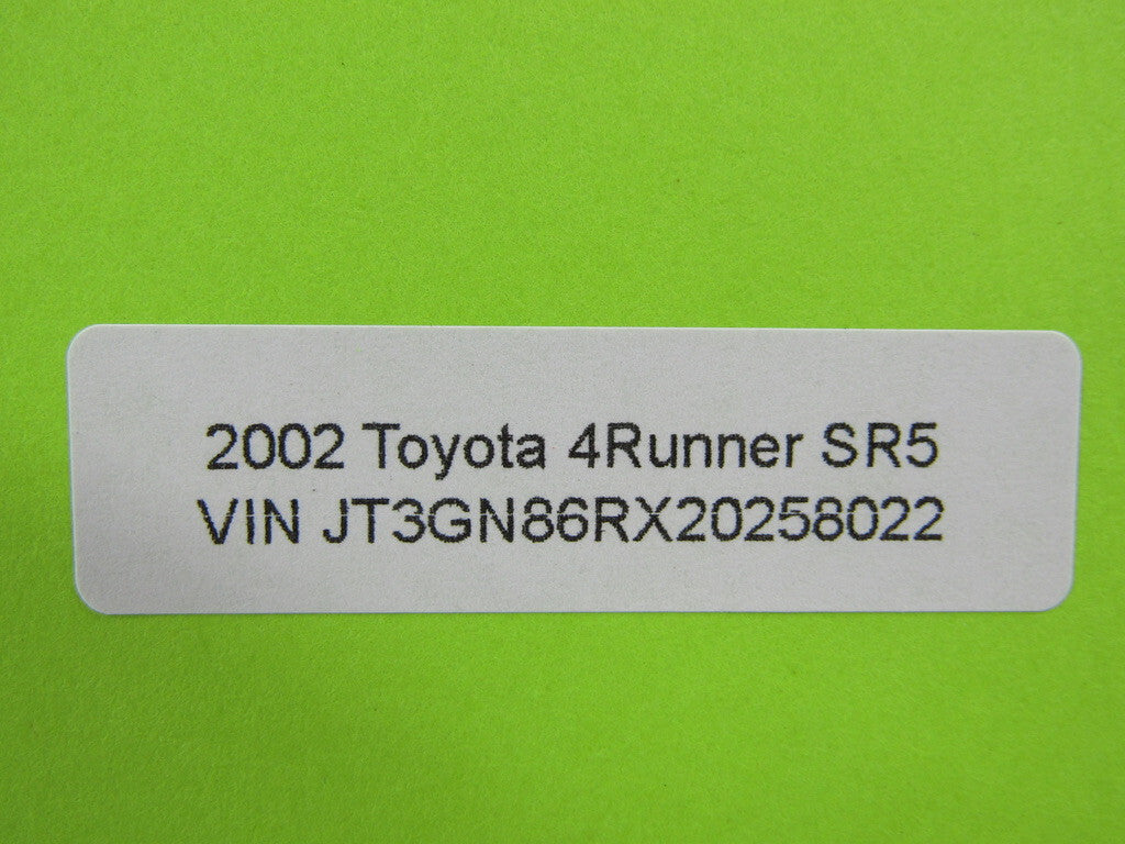 1996-2002 Toyota 4Runner Rear Right Power Window Motor OEM