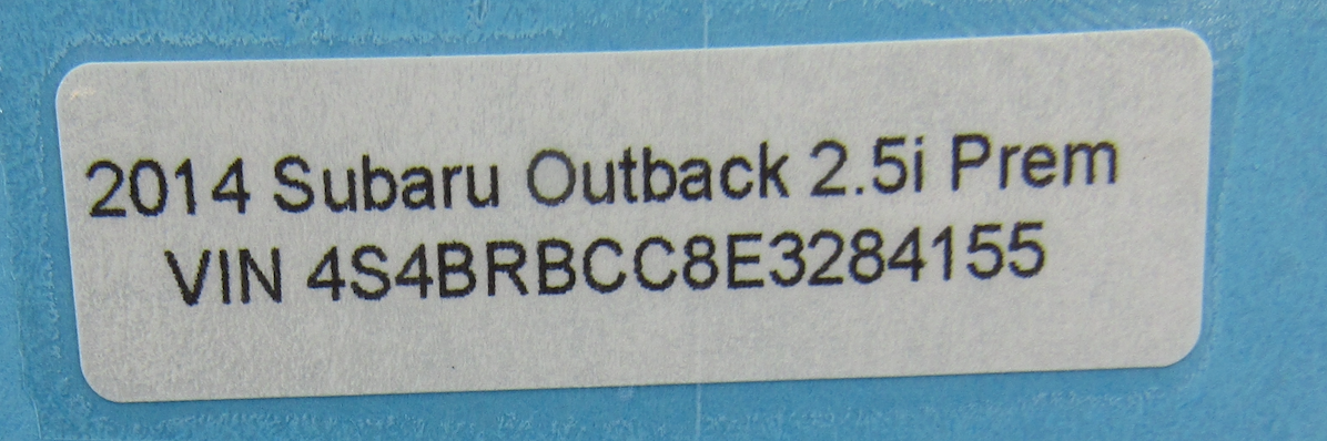 2010-2014 Subaru Outback Rear Right Door Quarter Partition Window Glass Tinted