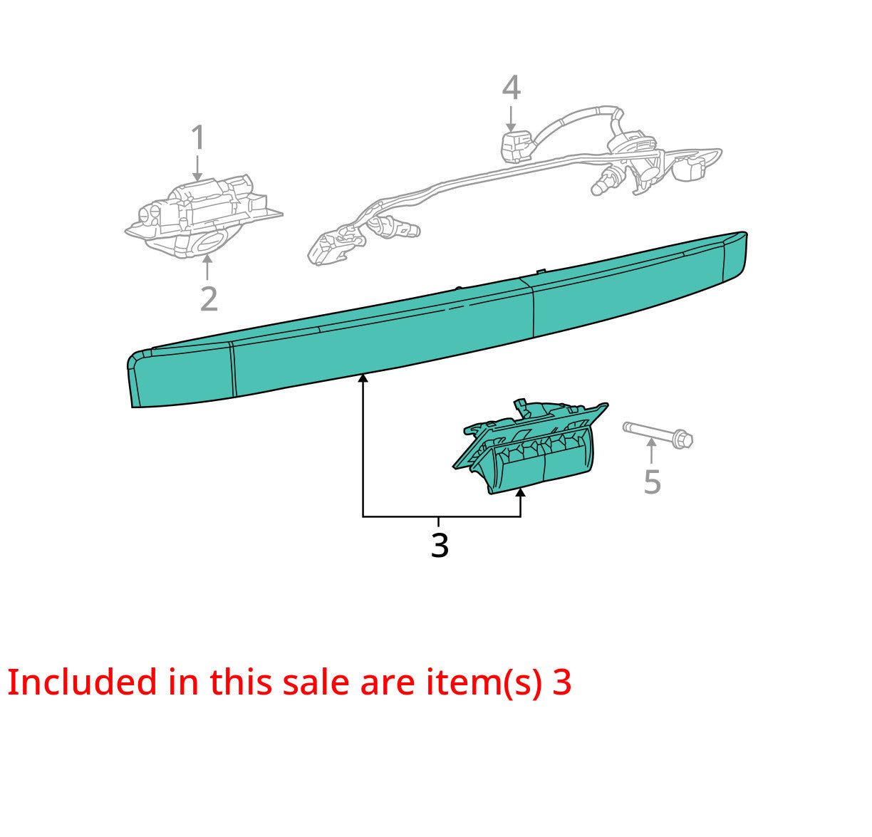 2008-2011 Jeep Grand Cherokee Laredo Liftgate Hatch Handle Gray Cc:pda Trim OEM