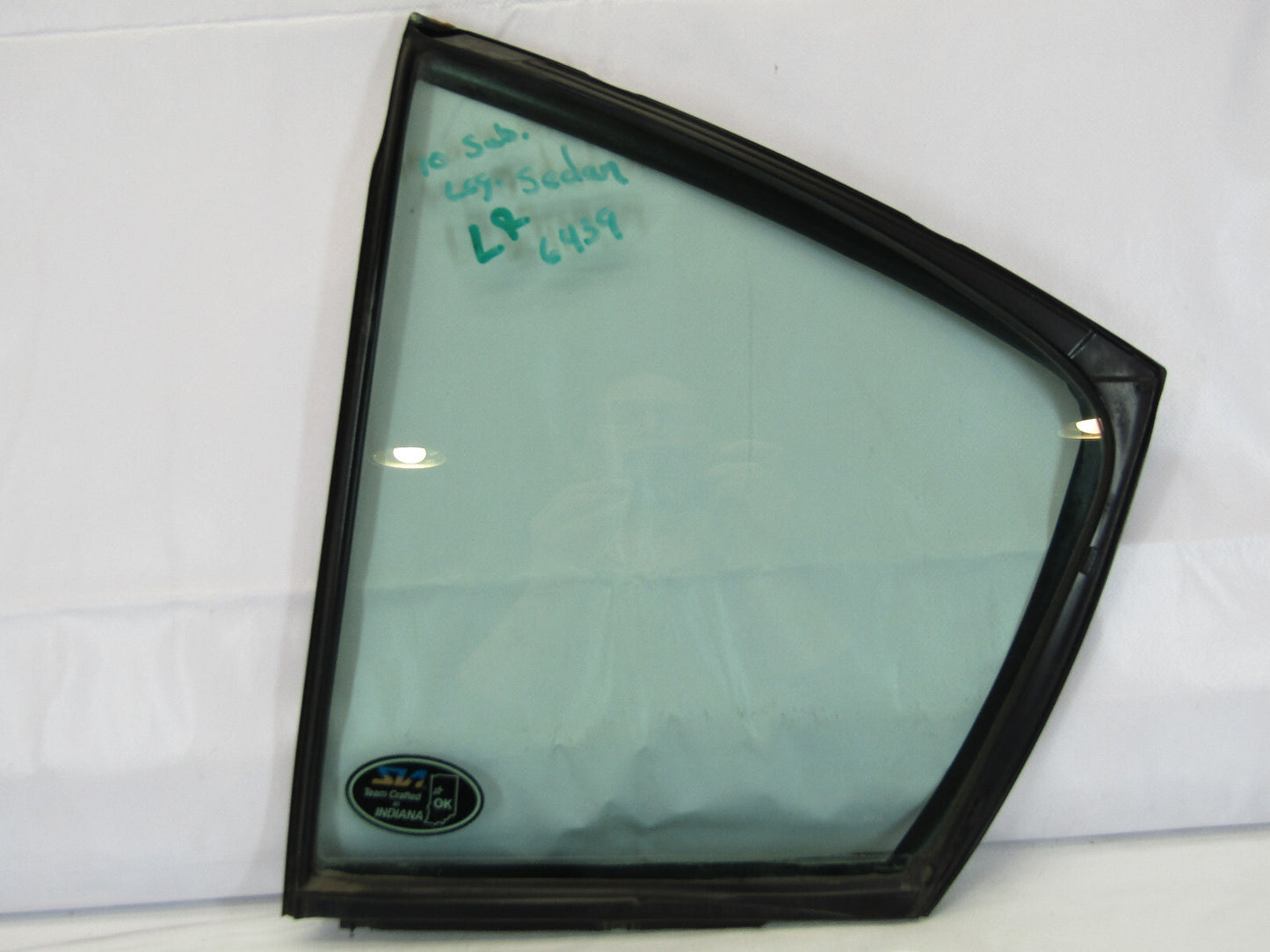2010-2014 Subaru Legacy Sedan Rear Left Partition Quarter Window Glass OEM