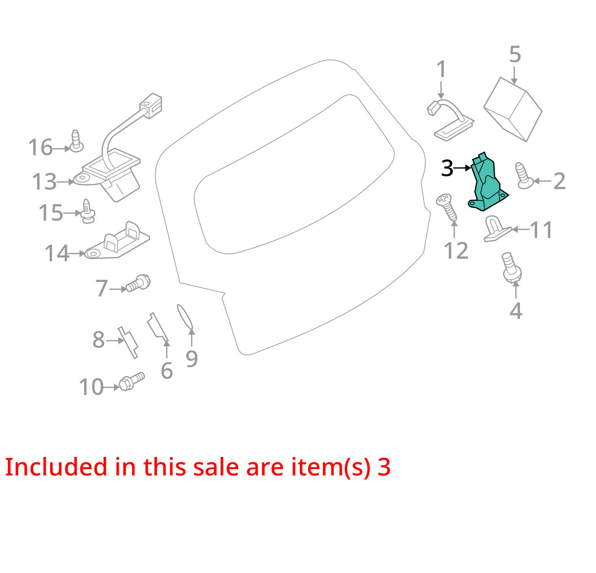 2007-2013 Mitsubishi Outlander Rear Hatch Latch Lock Actuator Assembly OEM