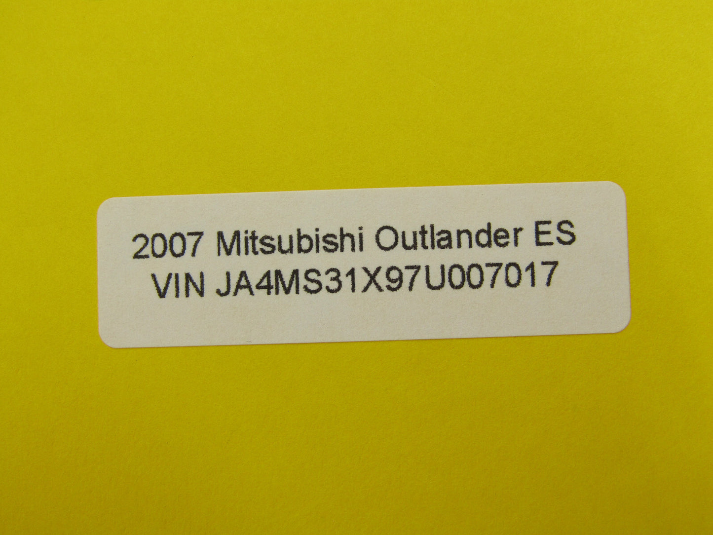 2007-2013 Mitsubishi Outlander Xls Gas Fuel Filler Door Lid X42A Black Pearl