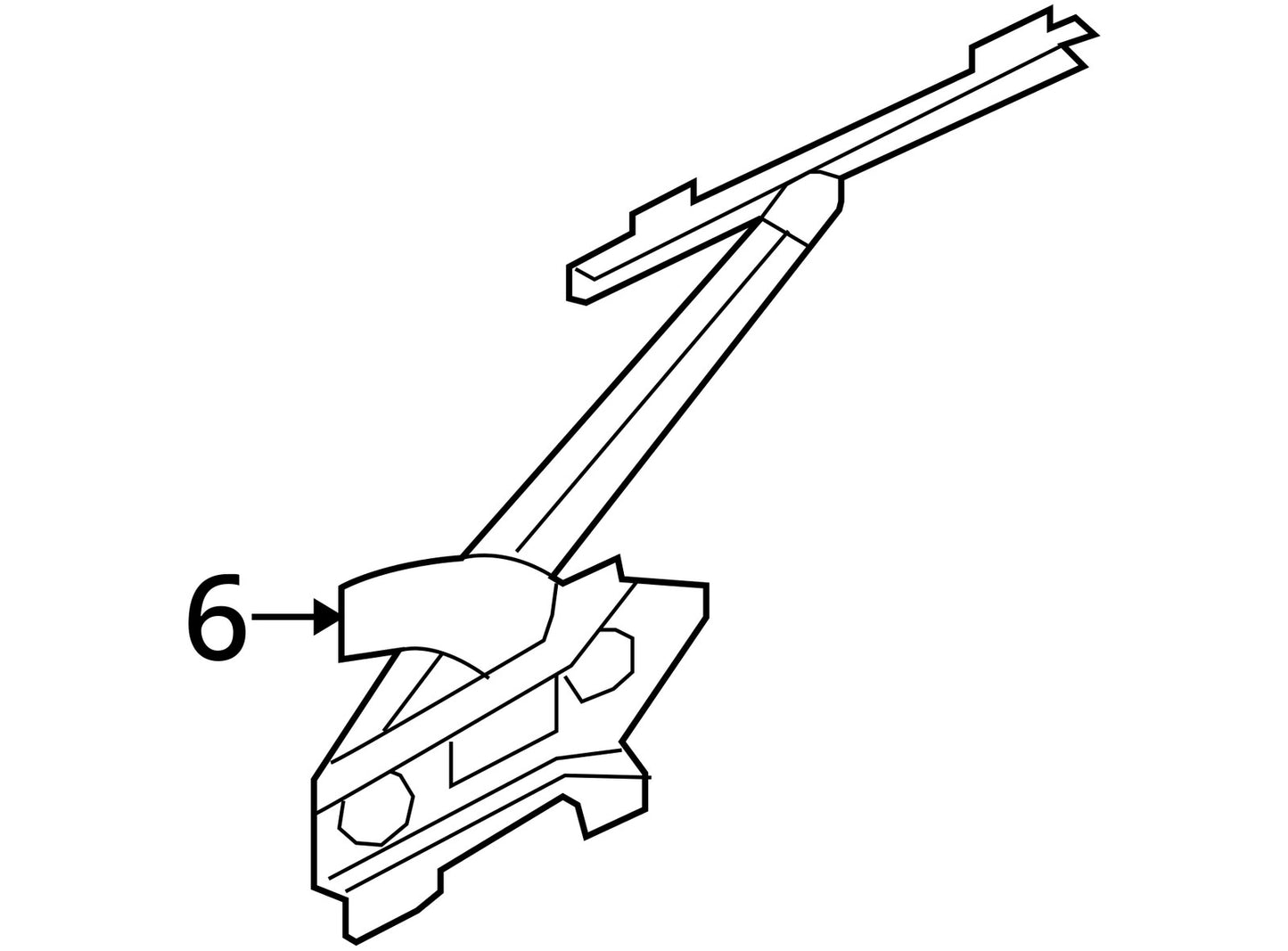 2007-2012 Mitsubishi Outlander Right Rear Window Regulator & Motor OEM