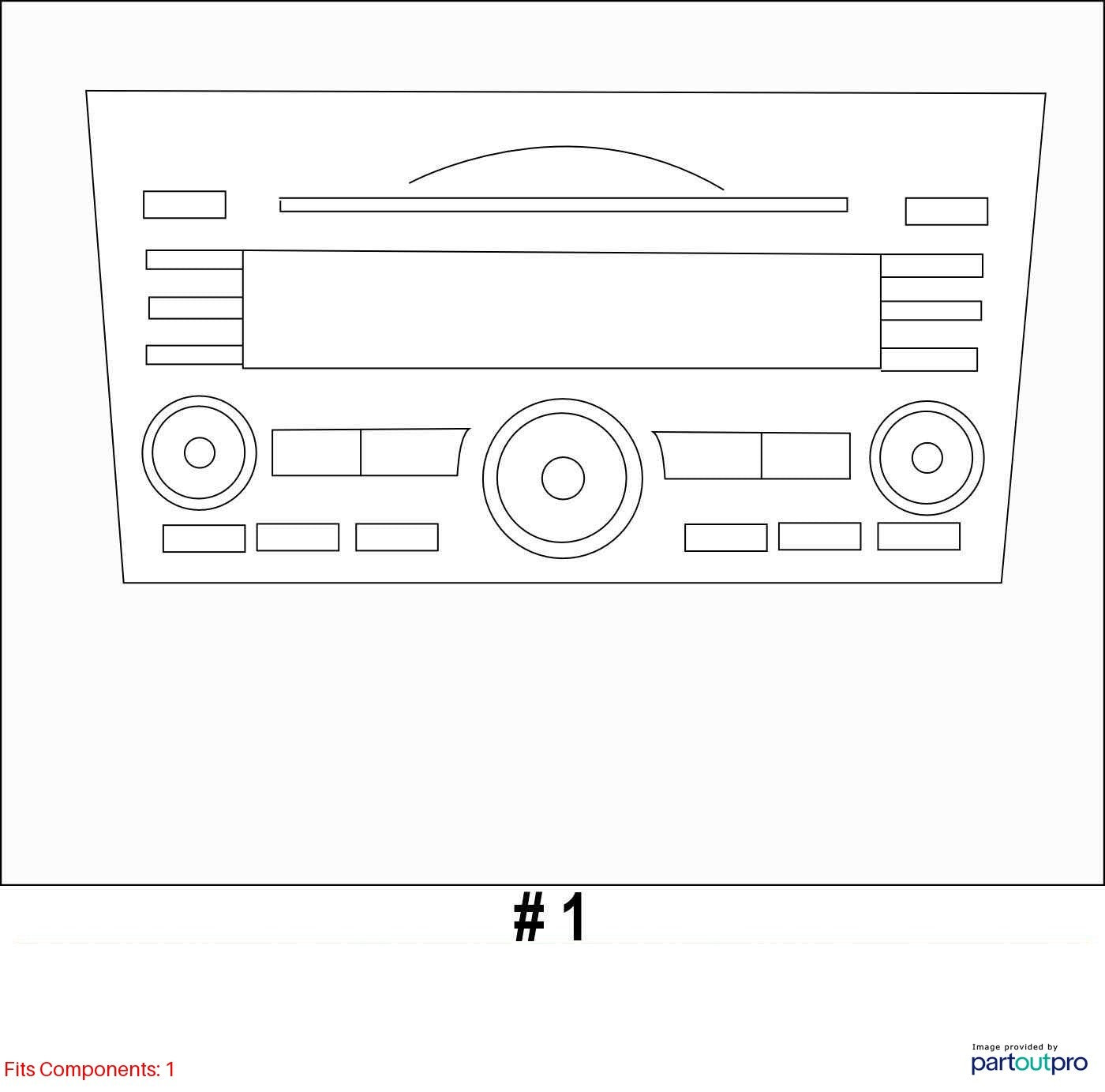 2010-2012 Subaru Legacy Sedan MP3 CD Stereo Radio Unit 86201AJ64A OEM