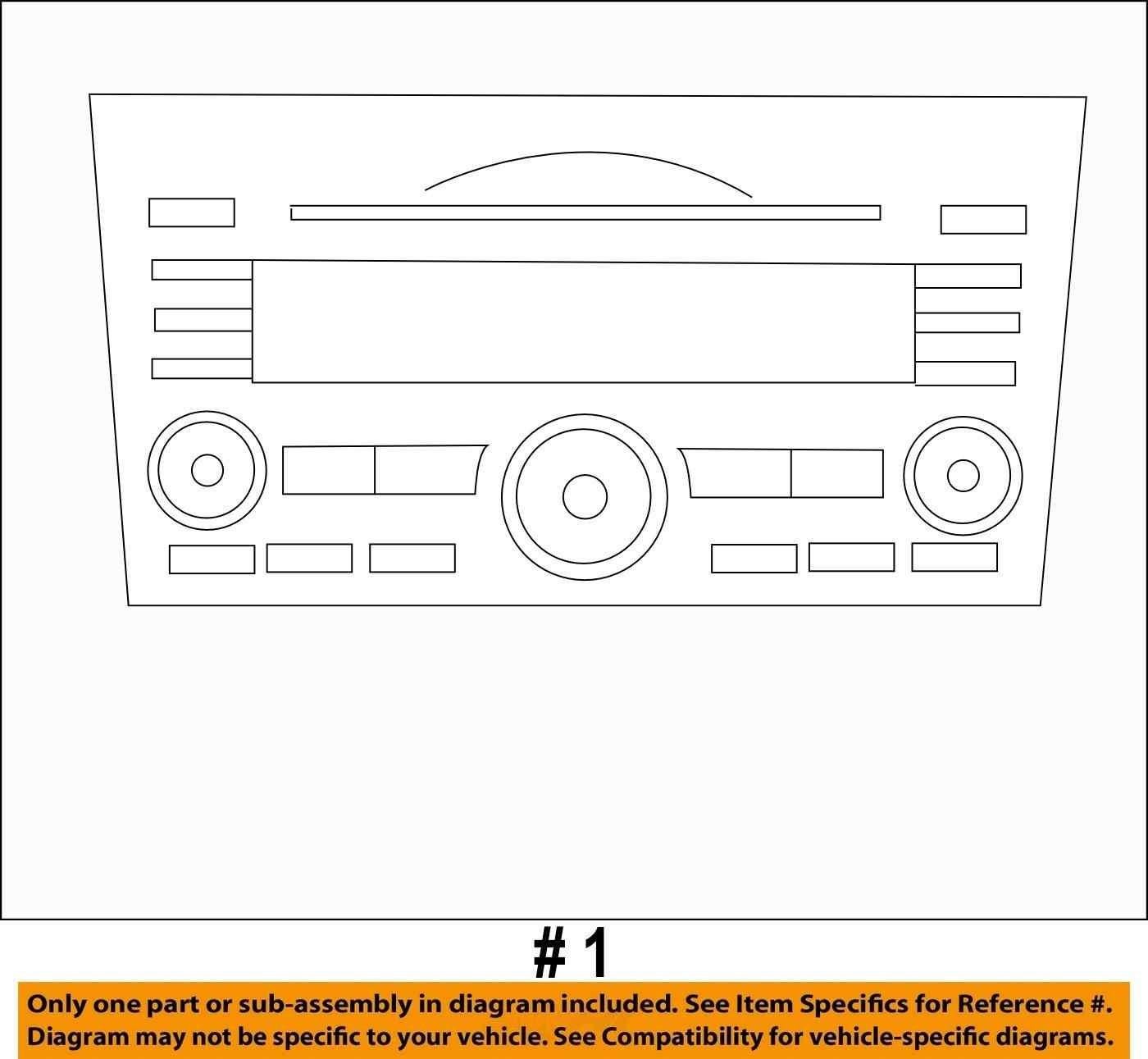 2010-2012 Subaru Legacy Sedan MP3 CD Stereo Radio Unit 86201AJ64A OEM