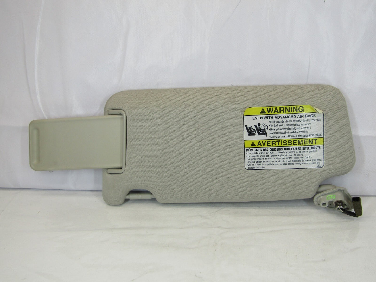 2010-2012 Subaru Legacy Right Side Sun Visor Gray 92011AJ07AME OEM