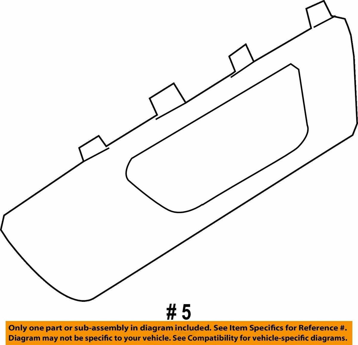 2010-2012 Subaru Legacy Front Right Interior Door Handle OEM 94236AJ02A