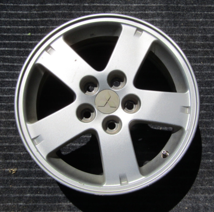 Mitsubishi Outlander 2007-2008 16X6.5 Aluminum Alloy Silver 5 Spoke 65819 OEM