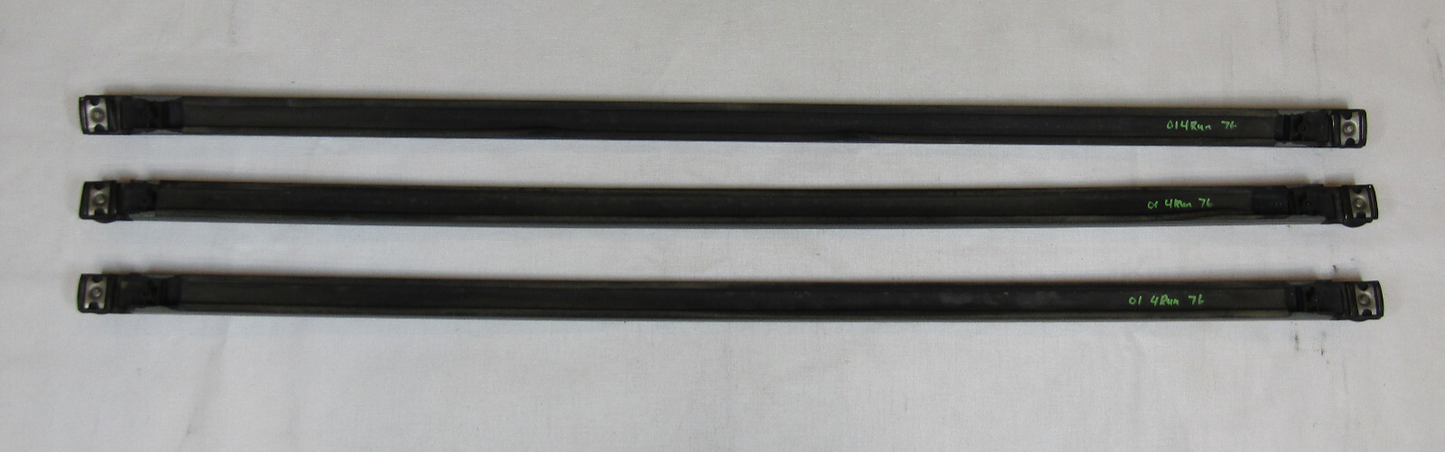 1996-2002 Toyota 4Runner 3X Roof Luggage Rack Cross Sliding Bars OEM