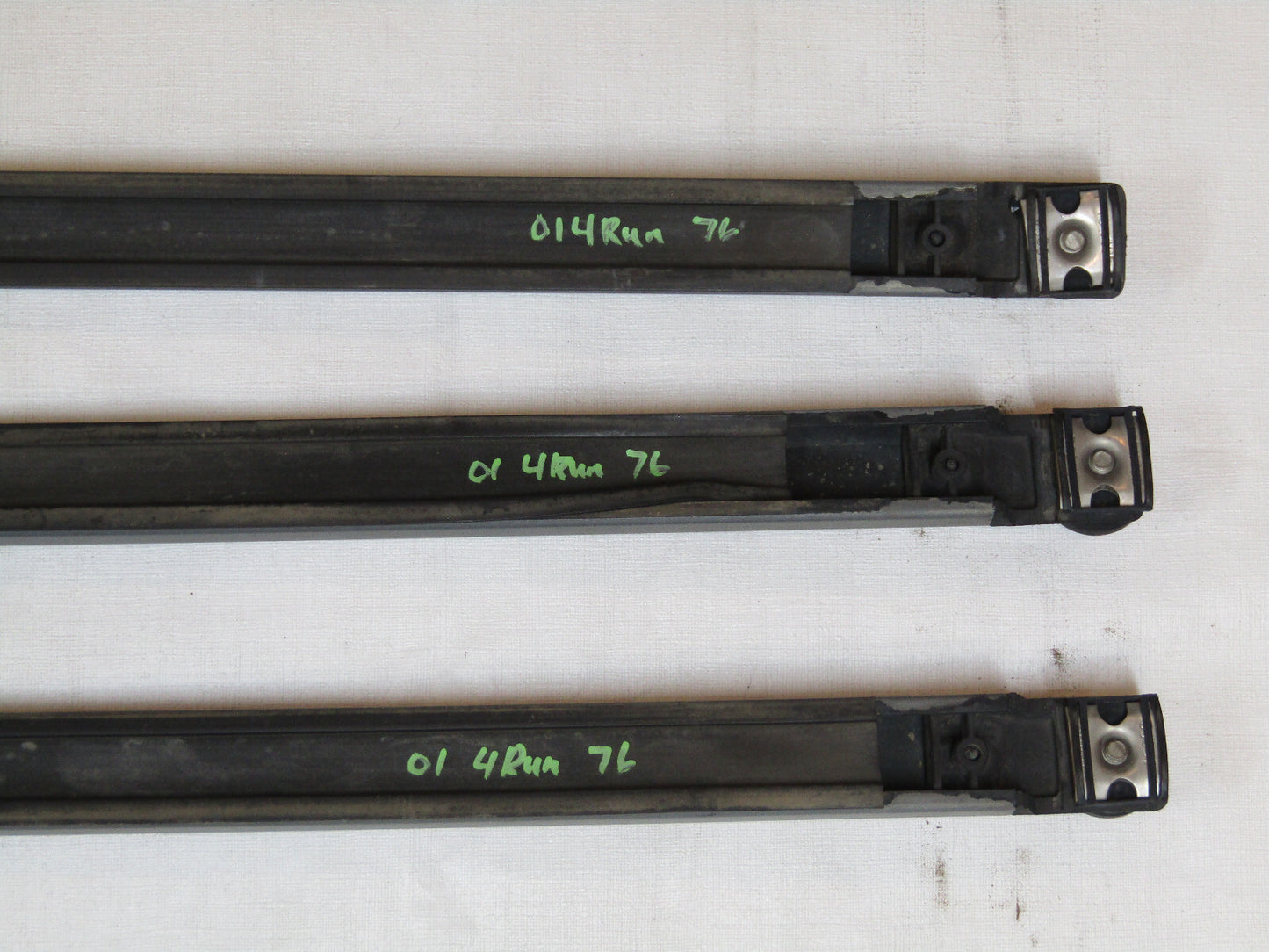 1996-2002 Toyota 4Runner 3X Roof Luggage Rack Cross Sliding Bars OEM