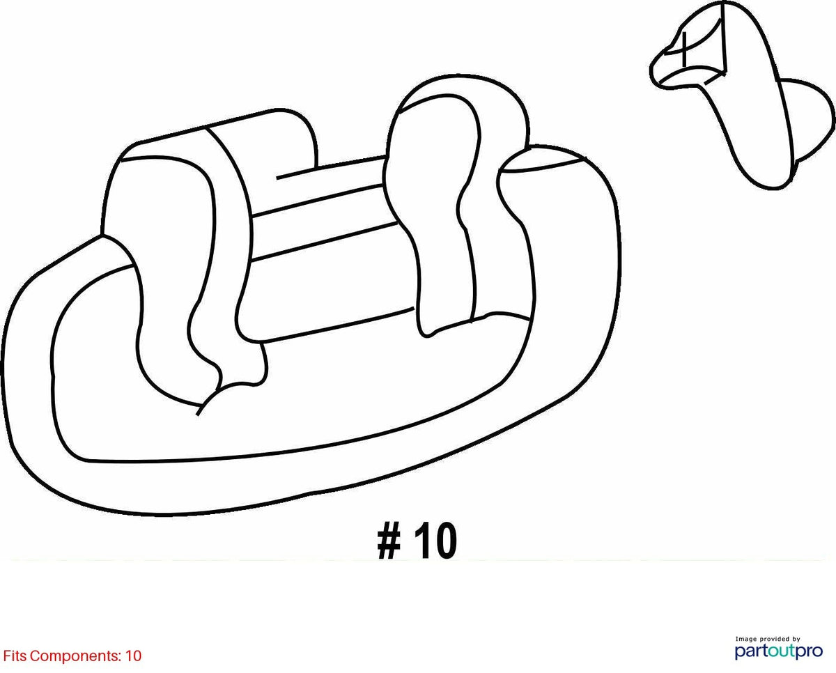 2001-2007 Toyota Sequoia Front Left Exterior Door Handle Assembly 69220-34050