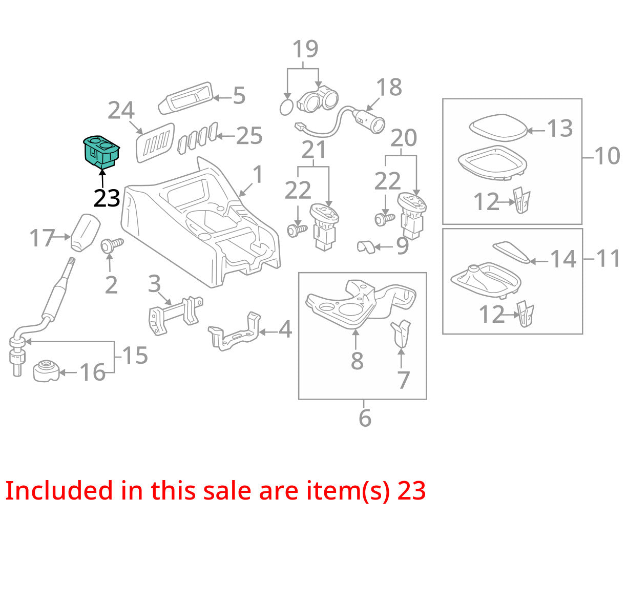 2001-2007 Toyota Sequoia Side Mirror Control Switch Non-Folding 84870-0C010