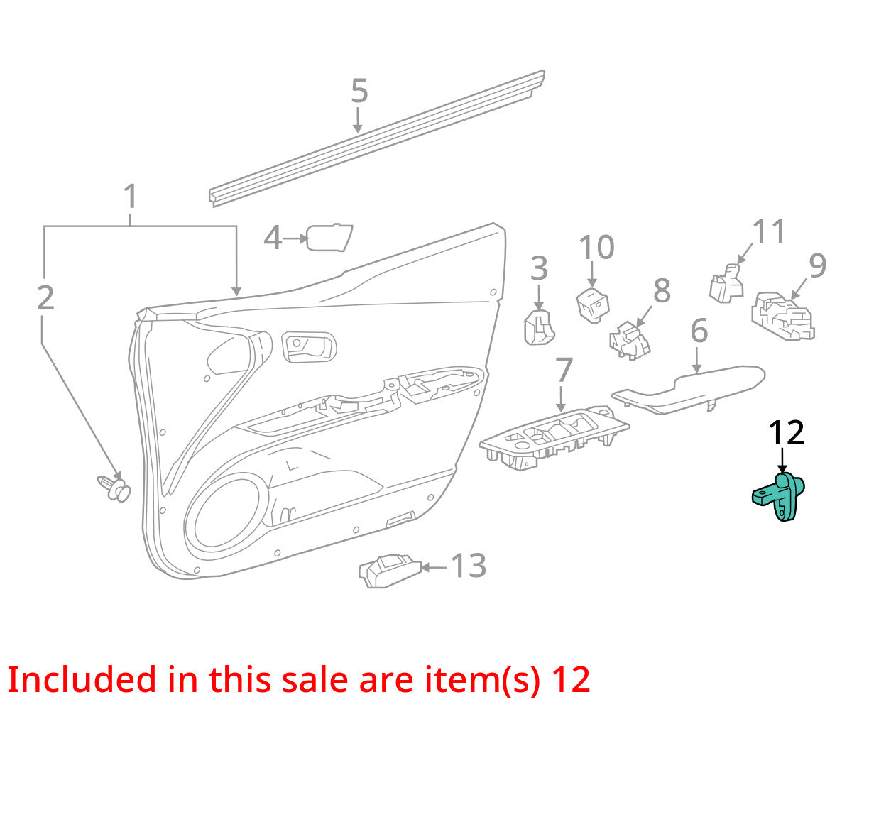 2003-2009 Toyota 4Runner Door Jamb Sensor 84231-60070 OEM