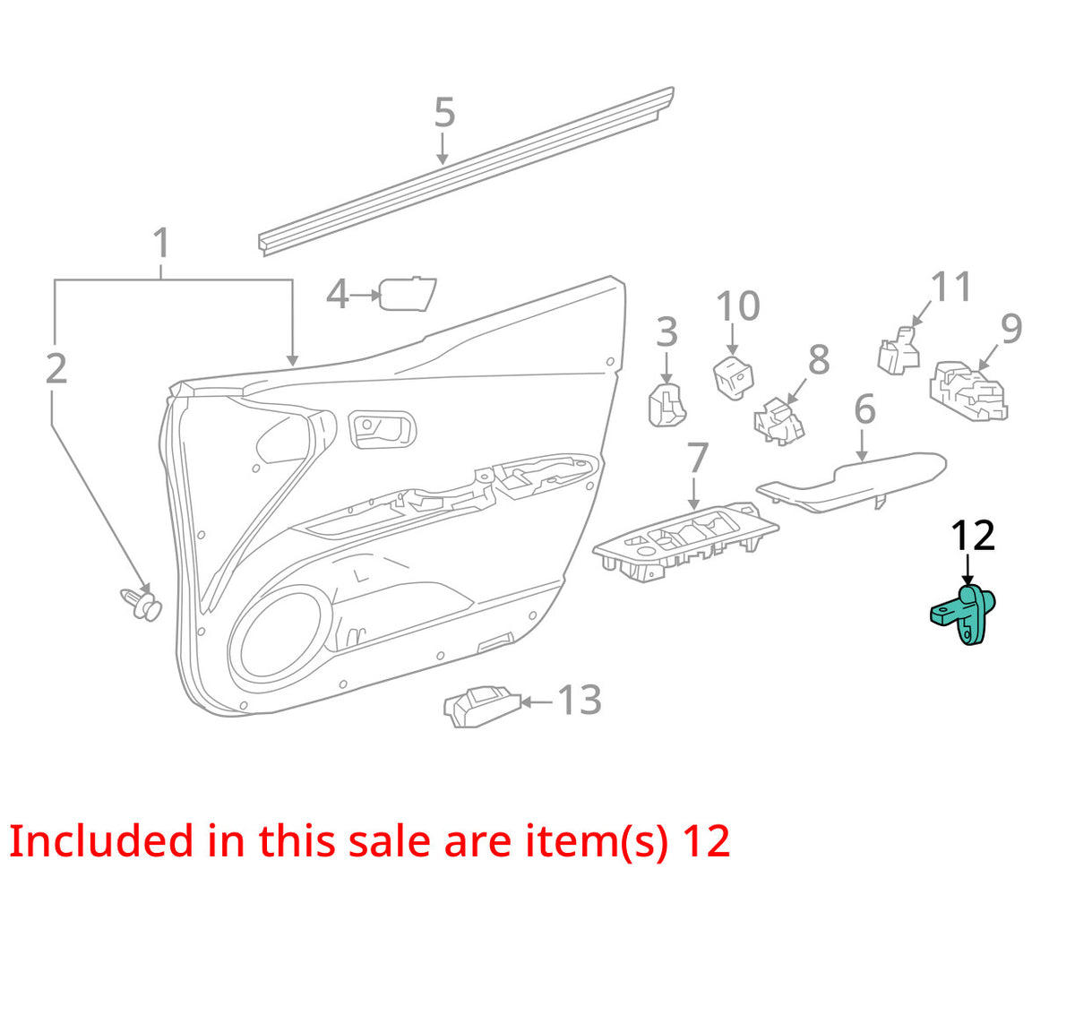 2003-2009 Toyota 4Runner Door Jamb Sensor OEM  84231-60070