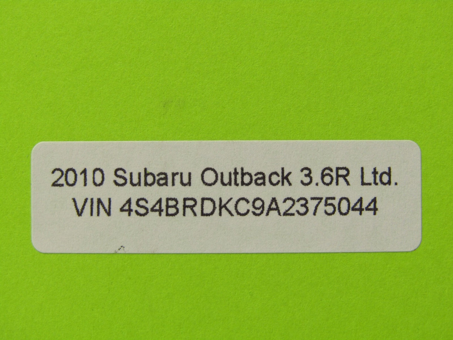 2010-2014 Subaru Outback Rear Right Door Latch Lock Actuator OEM
