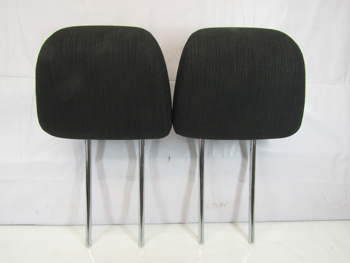 2013-2014 Subaru Outback Black Fabric Cloth Front Headrest Set OEM 64061AJ03AVH
