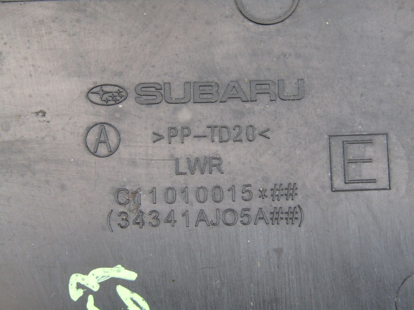 2013-2014 Subaru Outback Black Upper and Lower Steering Column Trim Cover OEM