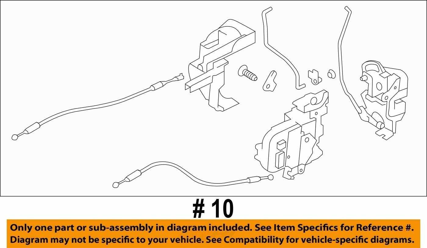 2010-2014 Subaru Outback Right Front Door Lock Actuator Latch OEM