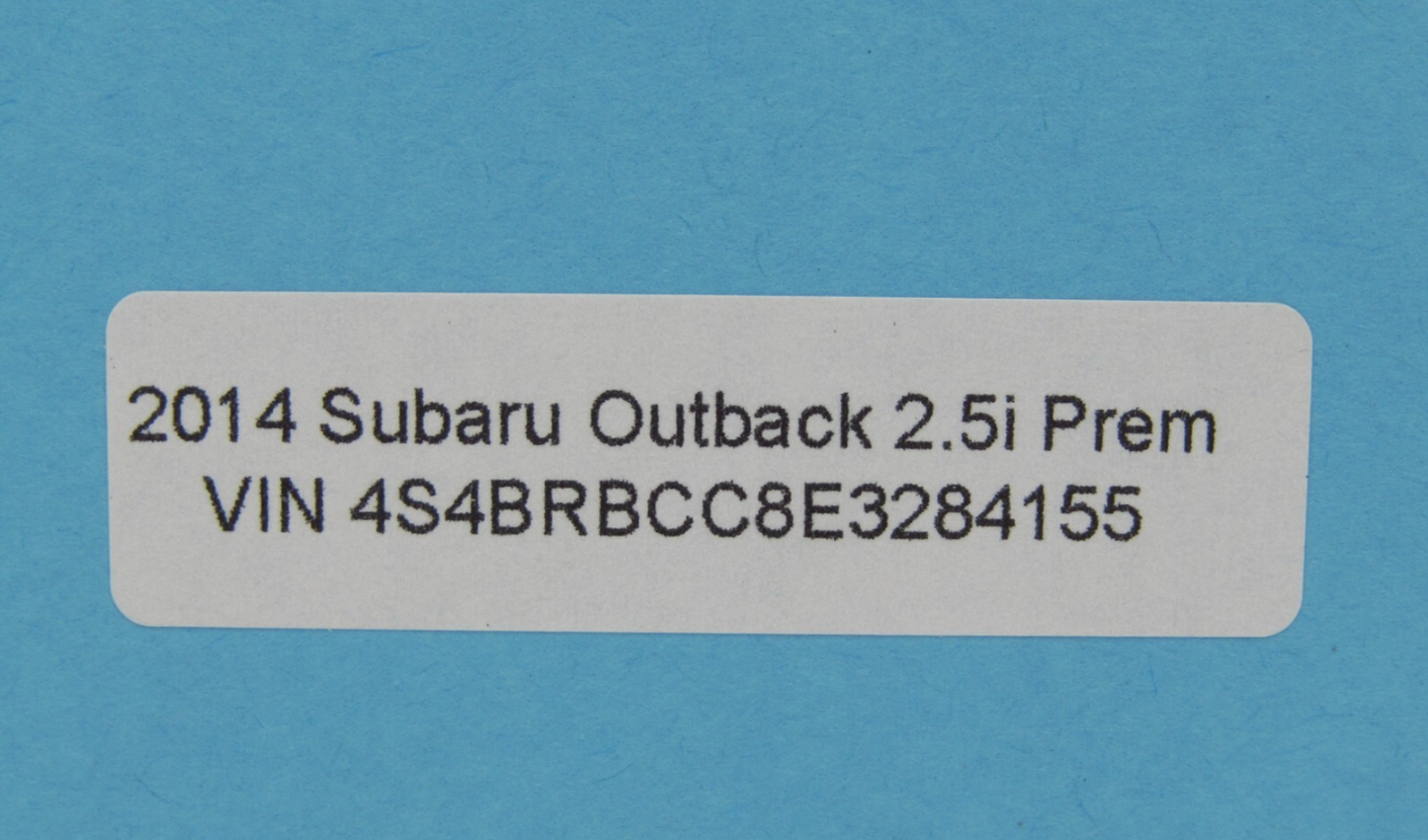 2010-2014 Subaru Outback Rear Hatch Glass Wiper Motor 86510AJ131 OEM