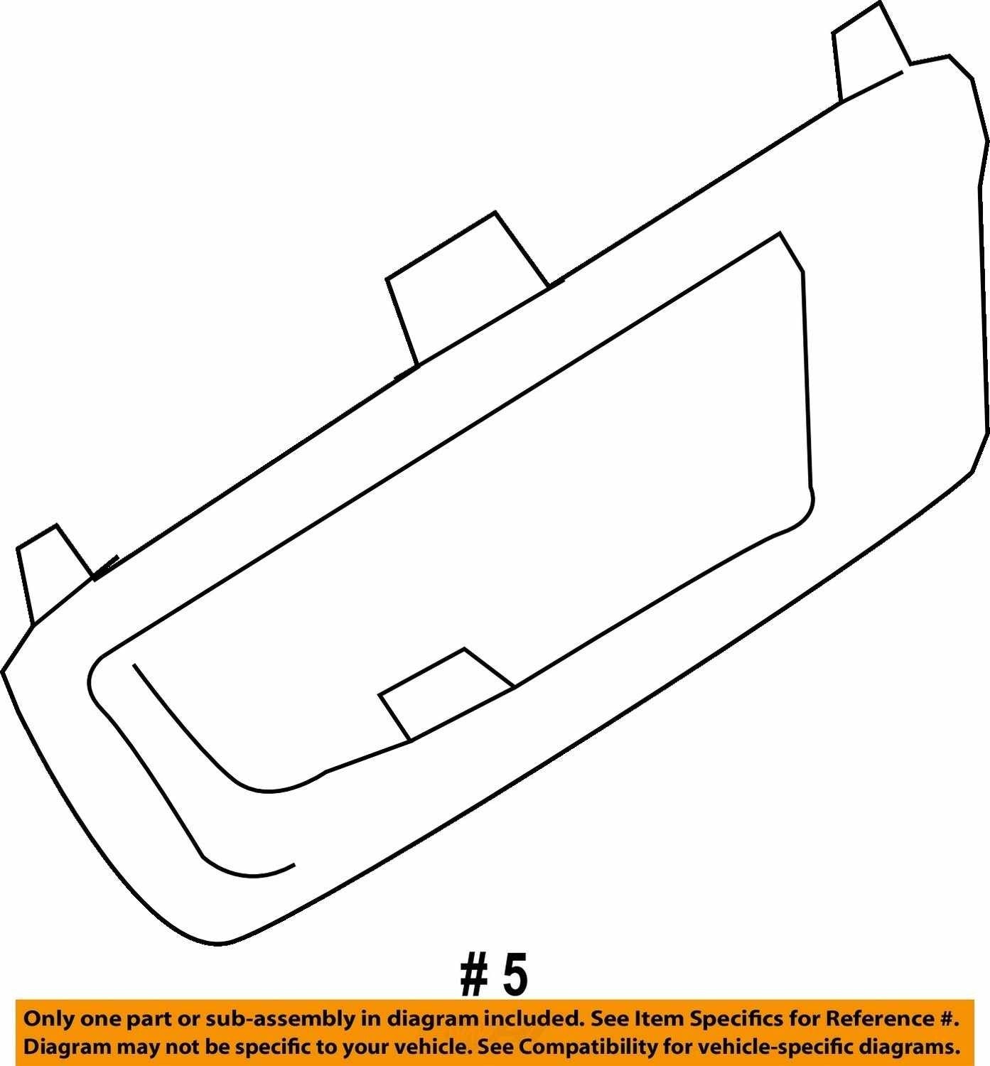 2010-2014 Subaru Outback Rear Right Interior Door Handle OEM