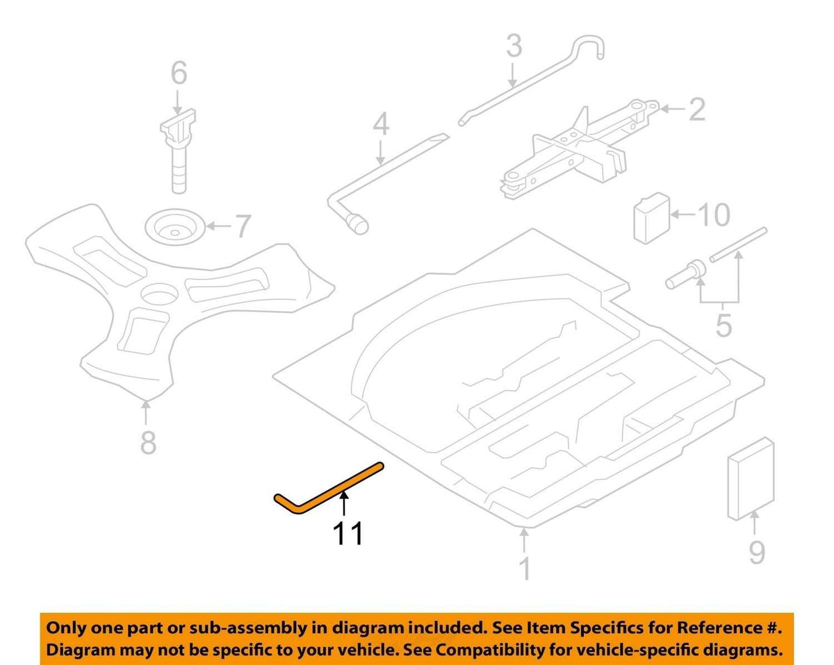 2013-2025 Subaru Outback Roof Rail Tool OEM 91157AJ00A