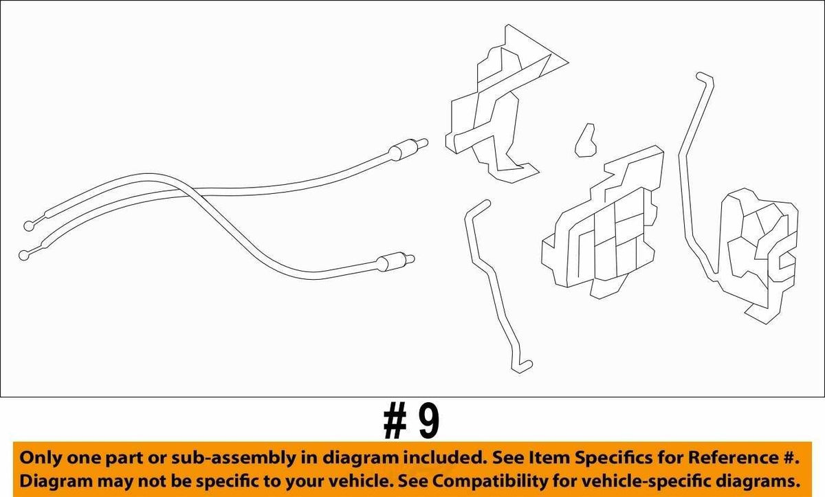 2008-2009 Subaru Impreza Front Right Door Lock Actuator OEM 61032FG080