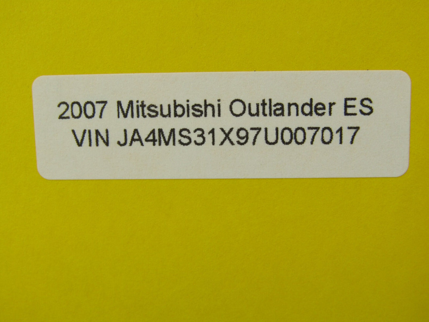2007-2013 Mitsubishi Outlander Third 3rd Brake Light Spoiler Black Pearl OEM
