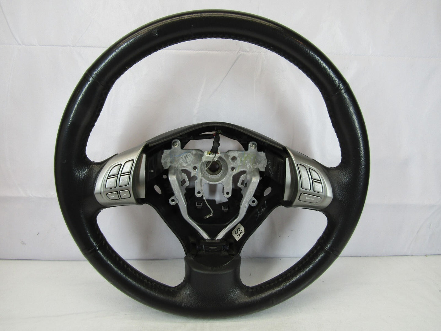 2008 Subaru Impreza Steering Wheel with Cruise Control Black and Silver OEM