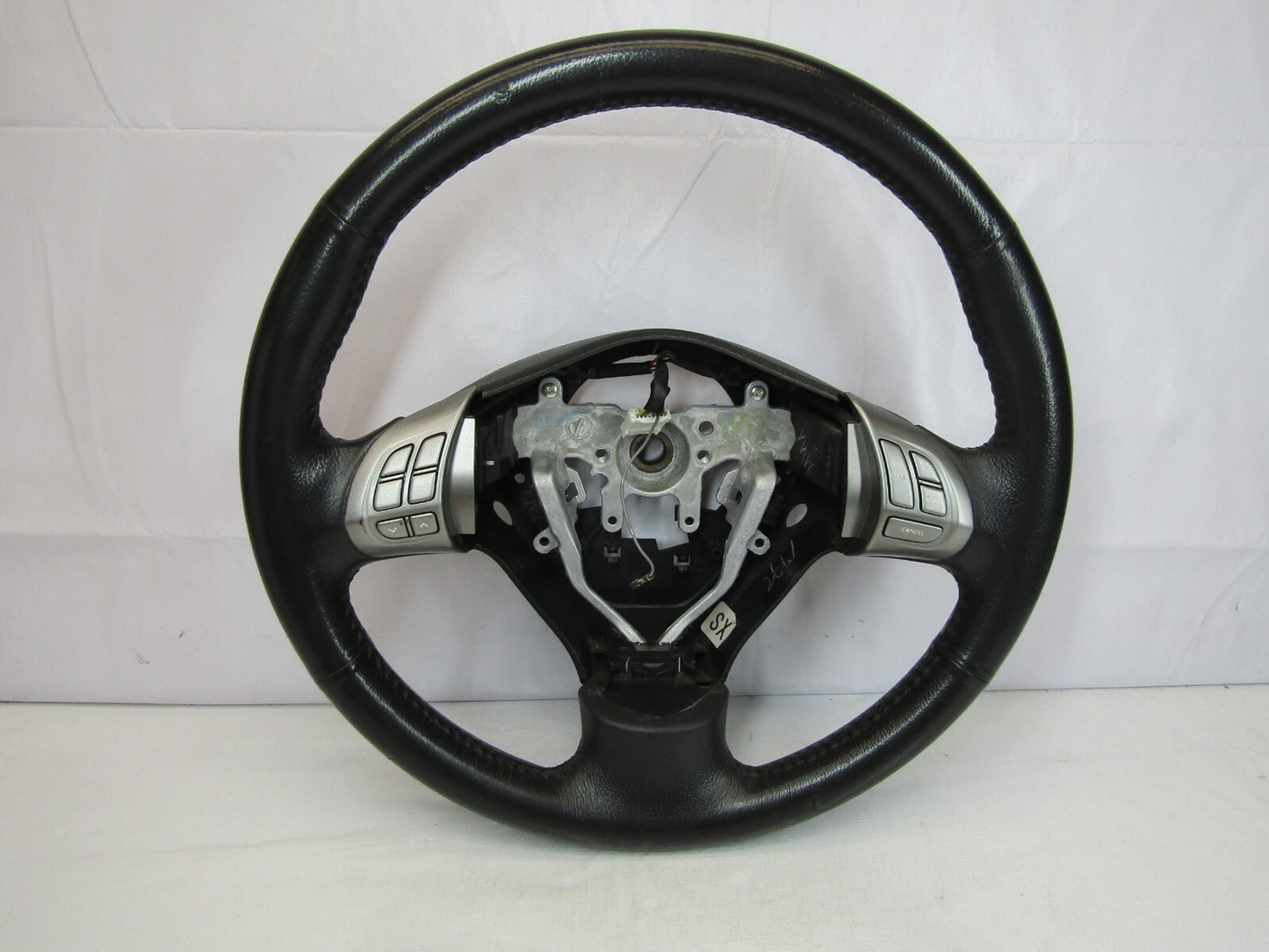 2008 Subaru Impreza Steering Wheel with Cruise Control Black and Silver OEM