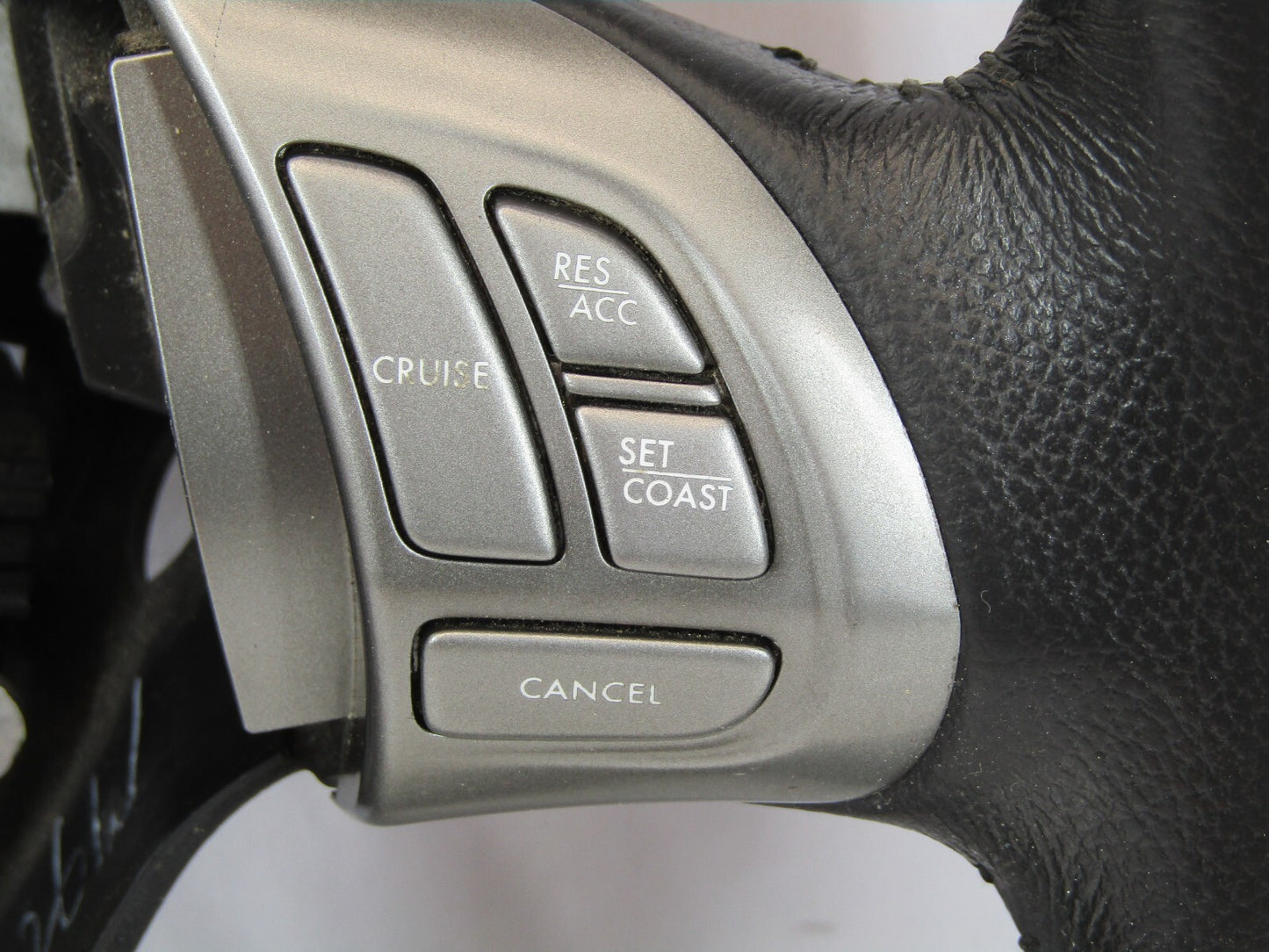 2008 Subaru Impreza Steering Wheel with Cruise Control Black and Silver OEM