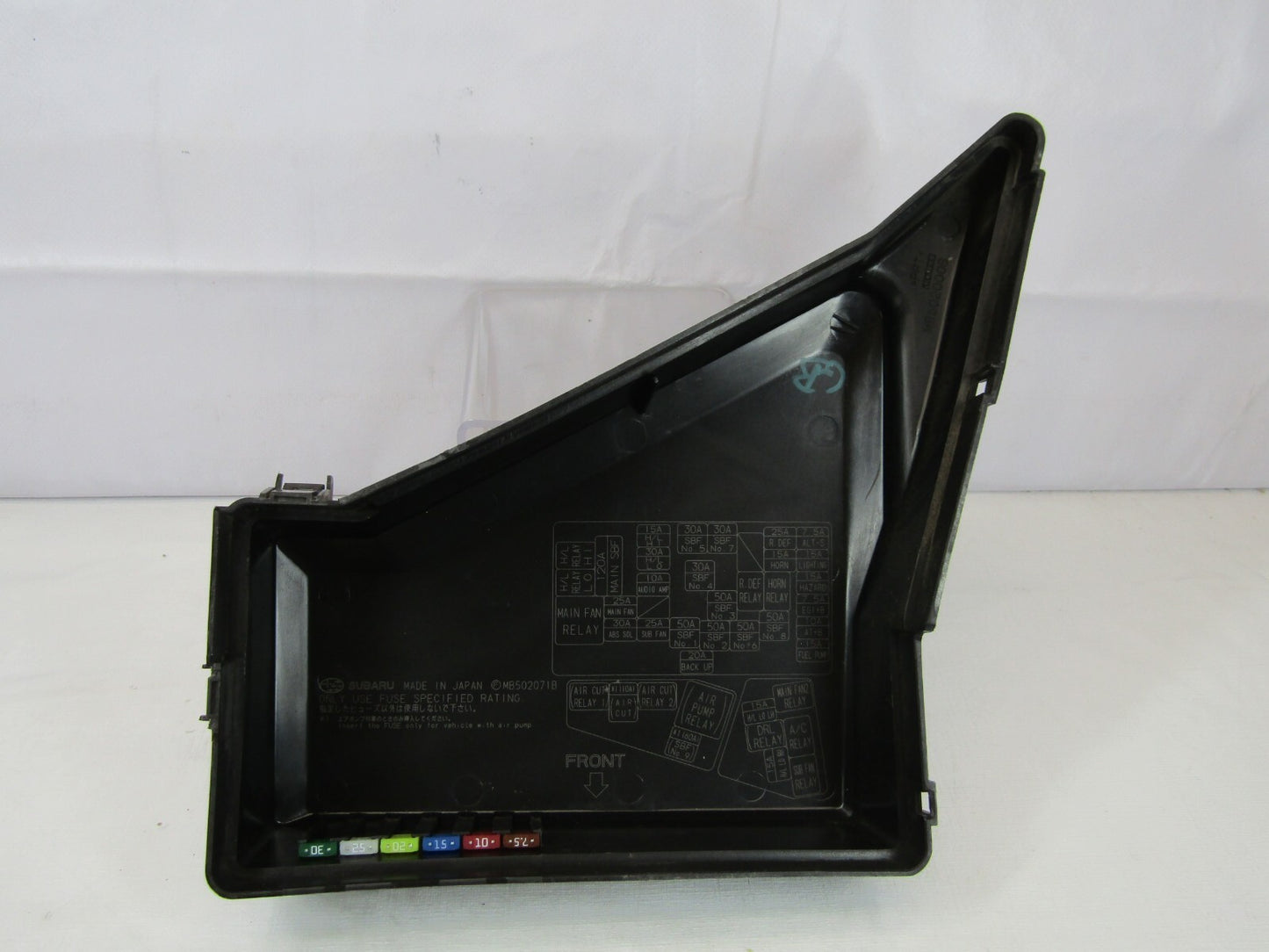2008 Subaru Impreza Outback Main Fuse Relay Box Engine Bay 82243FG001 Cover OEM