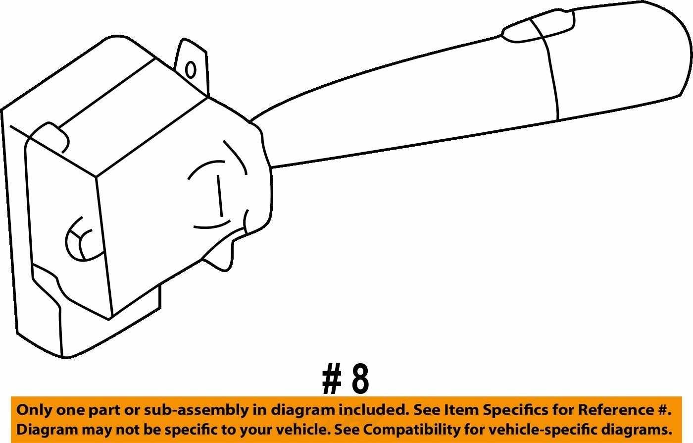 2000-2004 Subaru Legacy Outback Windshield Wiper Control Lever Switch Arm OEM