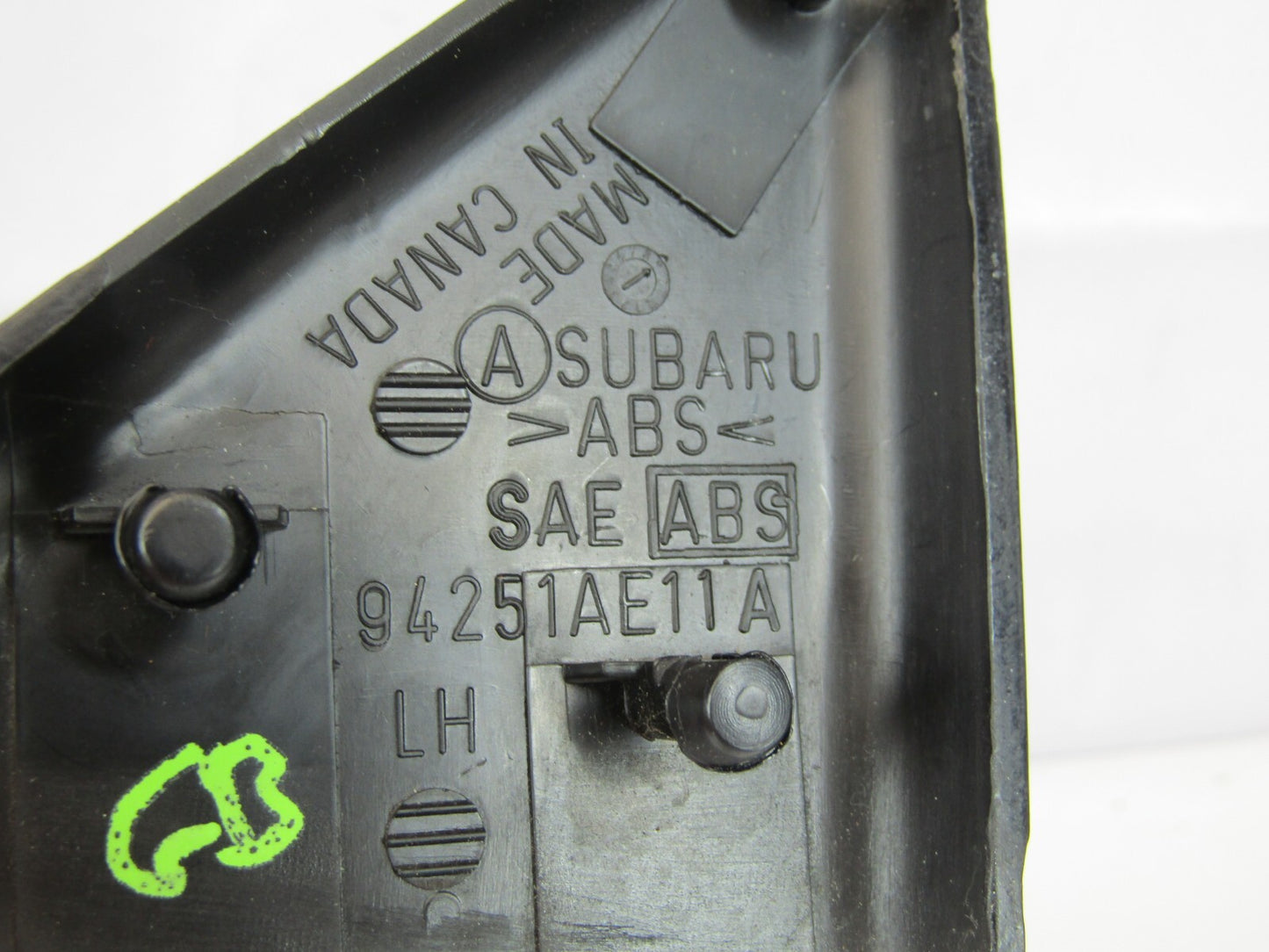 2000-2004 Subaru Outback Left Front Mirror Window Corner Trim Cover OEM