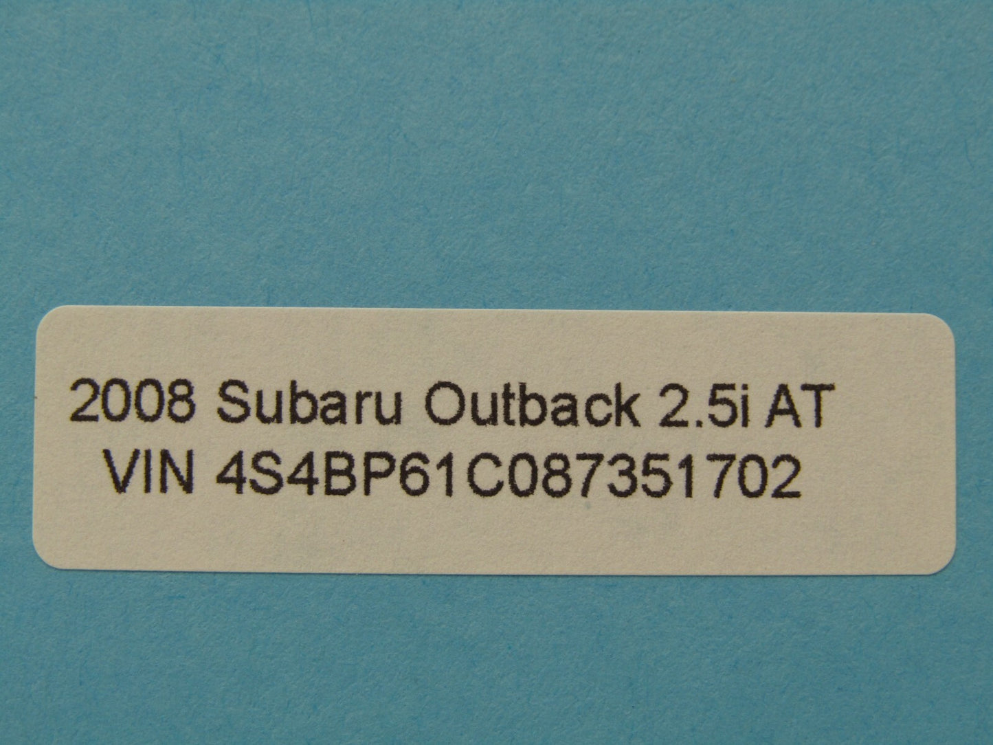 2008-2009 Subaru Outback Left View Mirror Heated Black OEM